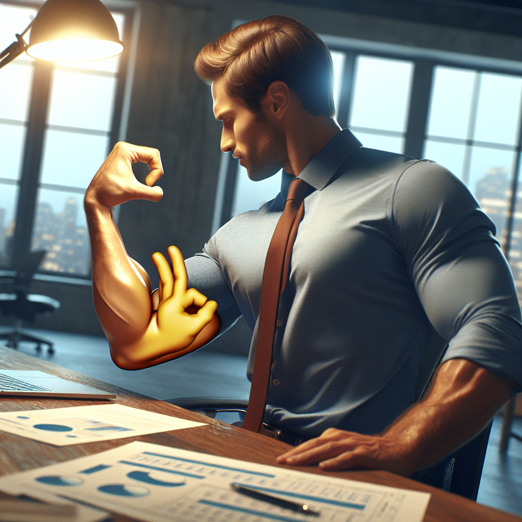 頑張る気持ちは「💪＋ひと言」でいちばん伝わりやすいです