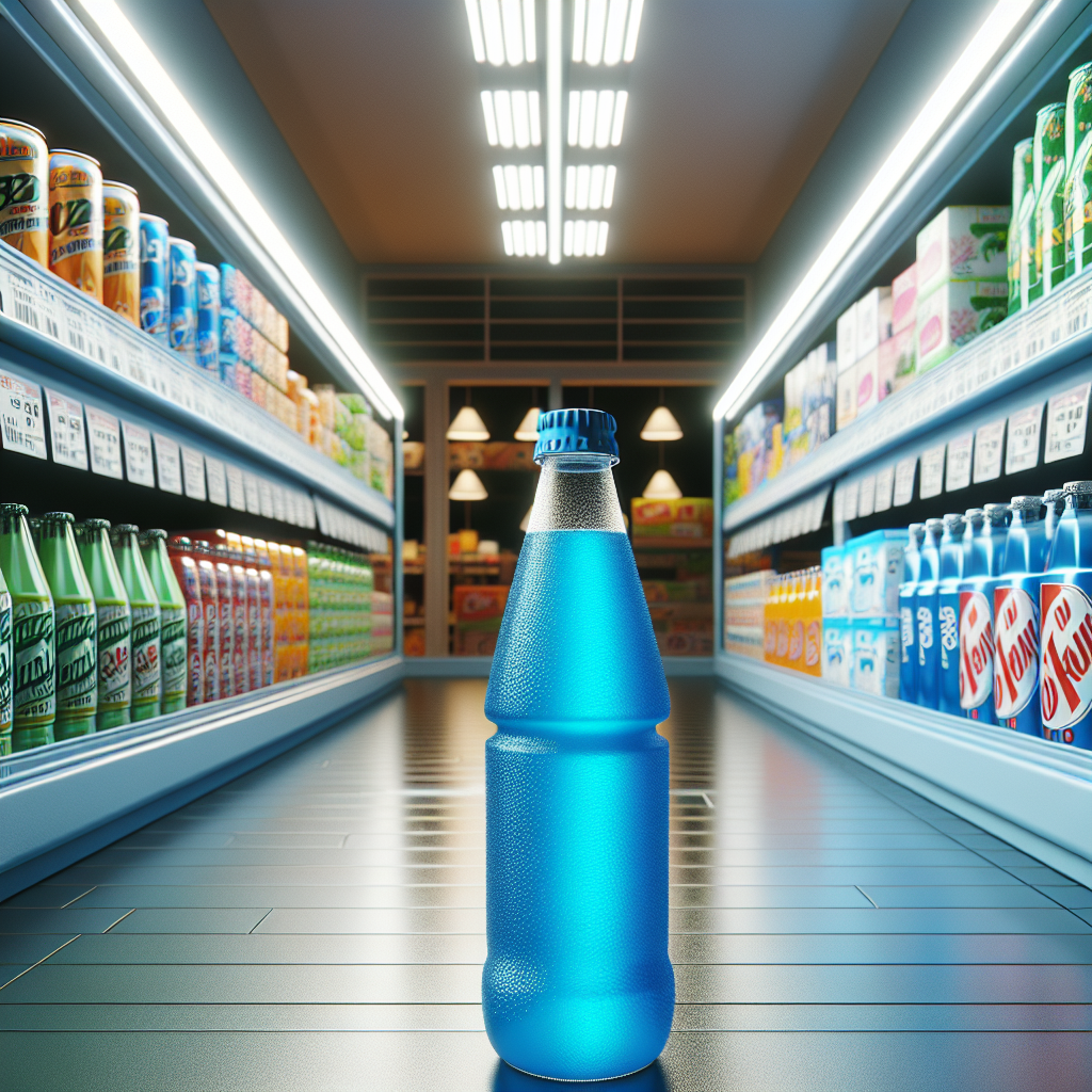 コンビニで青い飲み物は「常に買えるもの」ではないんですね